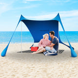 Canopies & Gazebos: Wallaroo Beach Tent Canopy Sunshade 2m X 2m - Blue