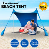 Canopies & Gazebos: Wallaroo Beach Tent Canopy Sunshade 2m X 2m - Blue