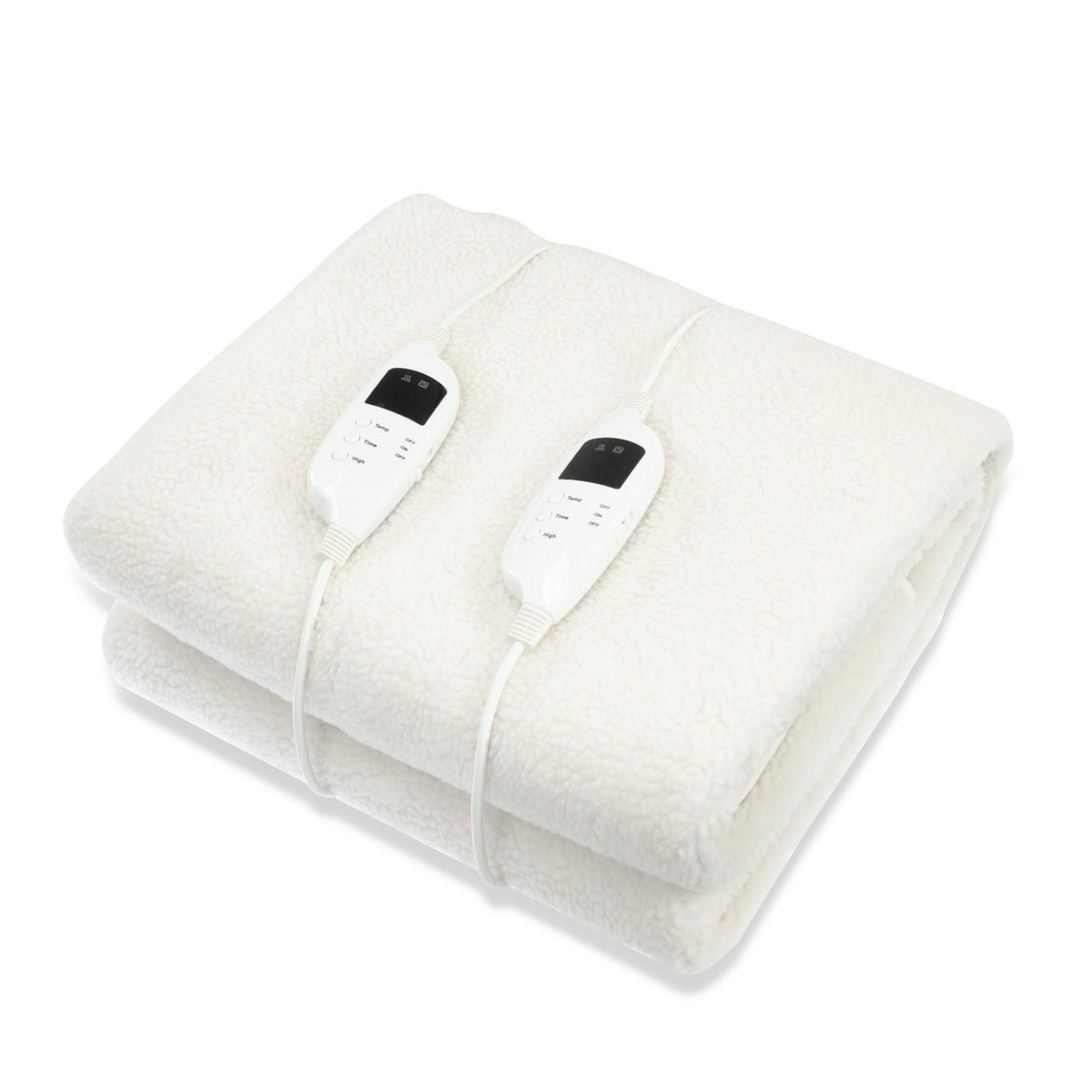 Laura Hill Double Electric Heated Underlay Blanket Fleecy Fabric with Timer