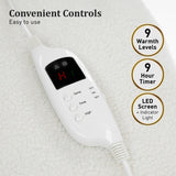 Blankets & Throws: Laura Hill Heated Electric Blanket Fitted Fleece Underlay Throw Single