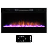 Electric Heaters: Dimplex PRISM Wall Mounted Electric Fireplace - 34-inches