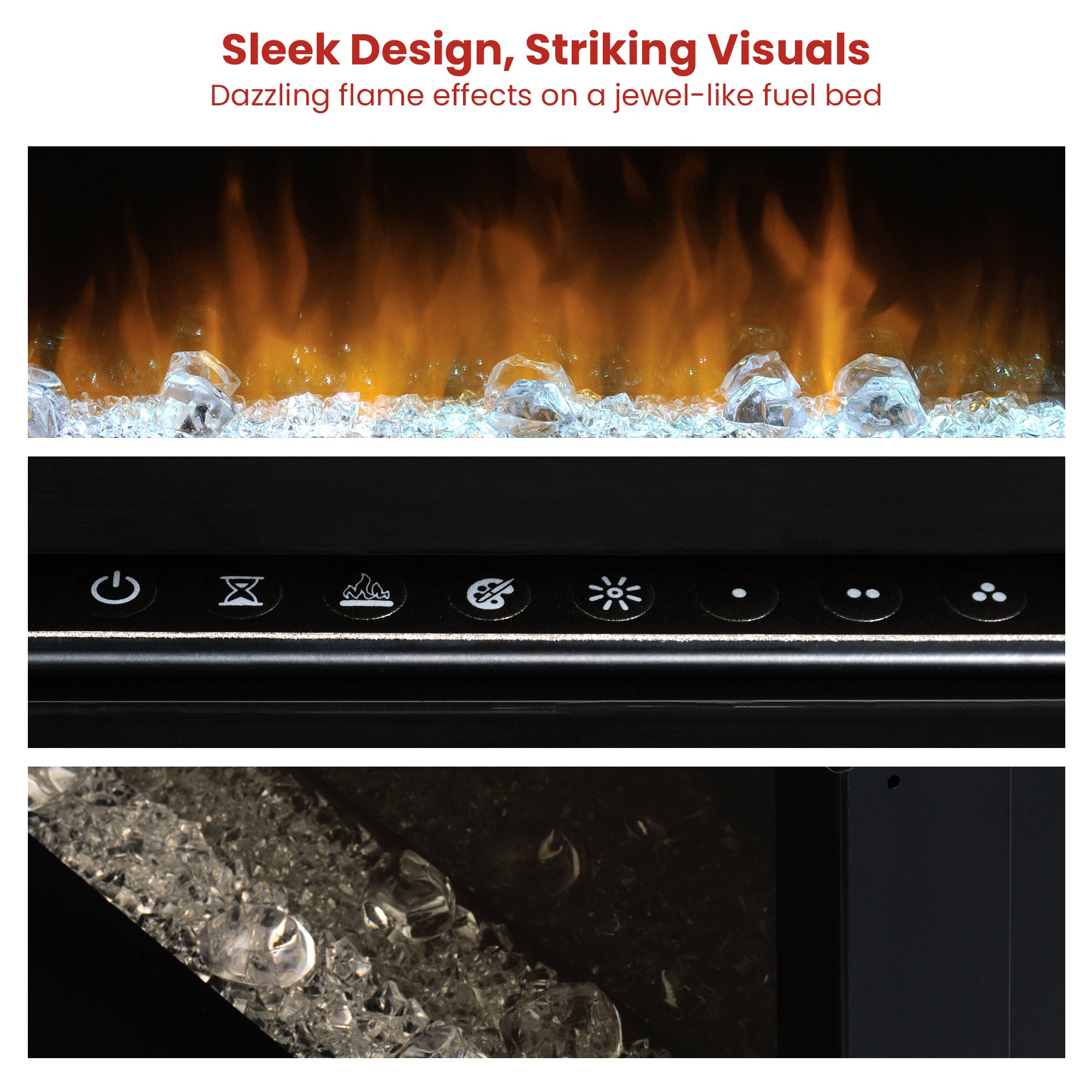 Dimplex PRISM Wall Mounted Electric Fireplace - 34-inches
