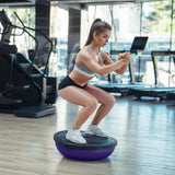 Exercise Bikes: Powertrain Fitness Yoga Ball Home Gym Workout Balance Trainer Purple