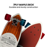 Free Weights: Bravo Sports Kryptonics 23-inch Mini Fat Cruiser Board In Liberty Blue