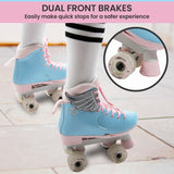 Pool Toys & Inflatables: Circle Society Adjustable Kids Quad Roller Skates In Cotton Candy
