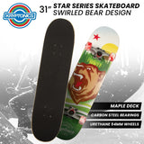 Beds & Bed Frames: Kryptonics 31-inch Star Series Complete Skateboard