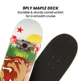 Beds & Bed Frames: Kryptonics 31-inch Star Series Complete Skateboard