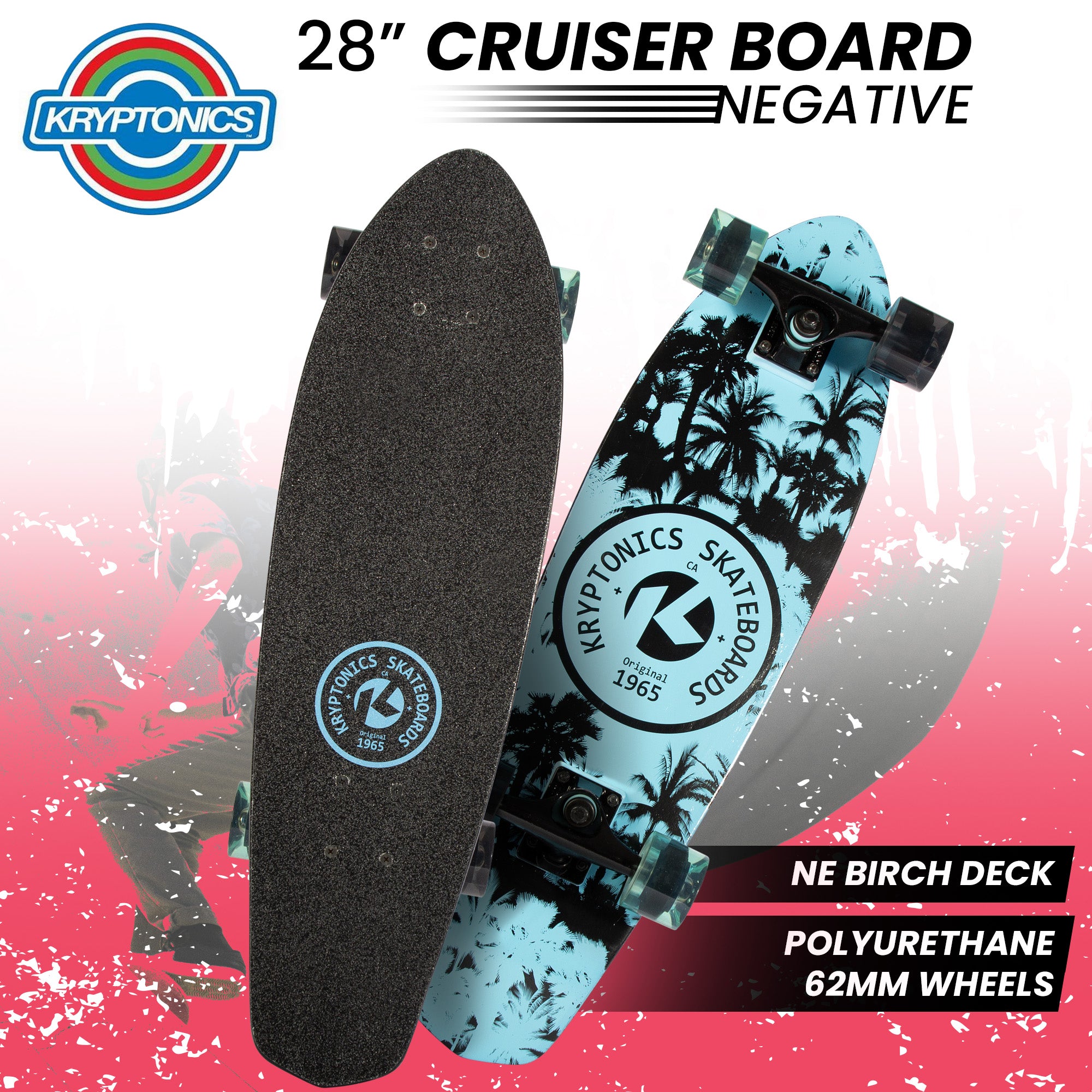 Boating Accessories: Kryptonics 28-inch Cruiser Board - Negative
