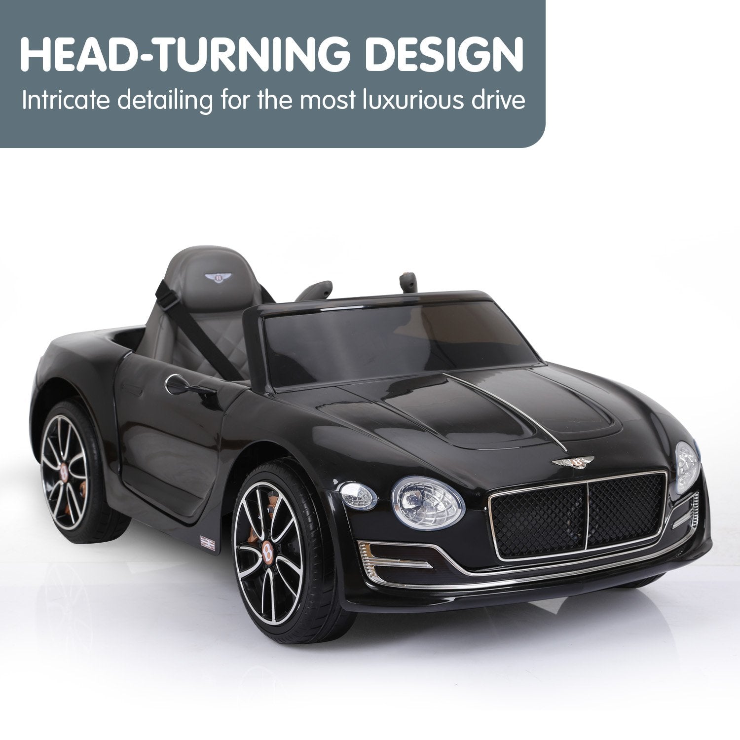 Ride On Cars: Kahuna Bentley Exp 12 Licensed Speed 6E Electric Kids Ride On Car Black