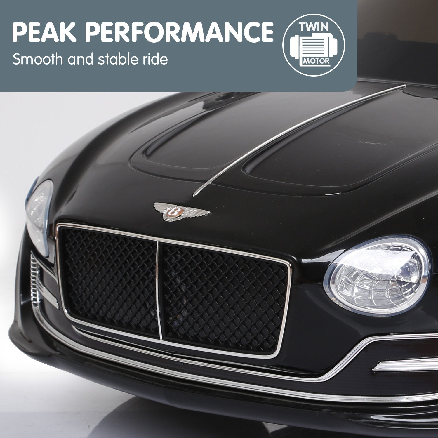 Ride On Cars: Kahuna Bentley Exp 12 Licensed Speed 6E Electric Kids Ride On Car Black