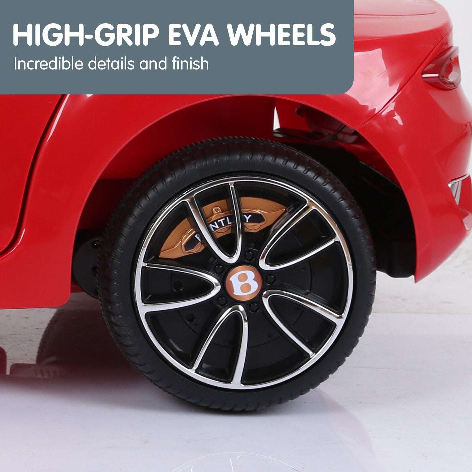 Ride On Cars: Kahuna Bentley Exp 12 Speed 6E Licensed Kids Ride On Electric Car Remote Control - Red
