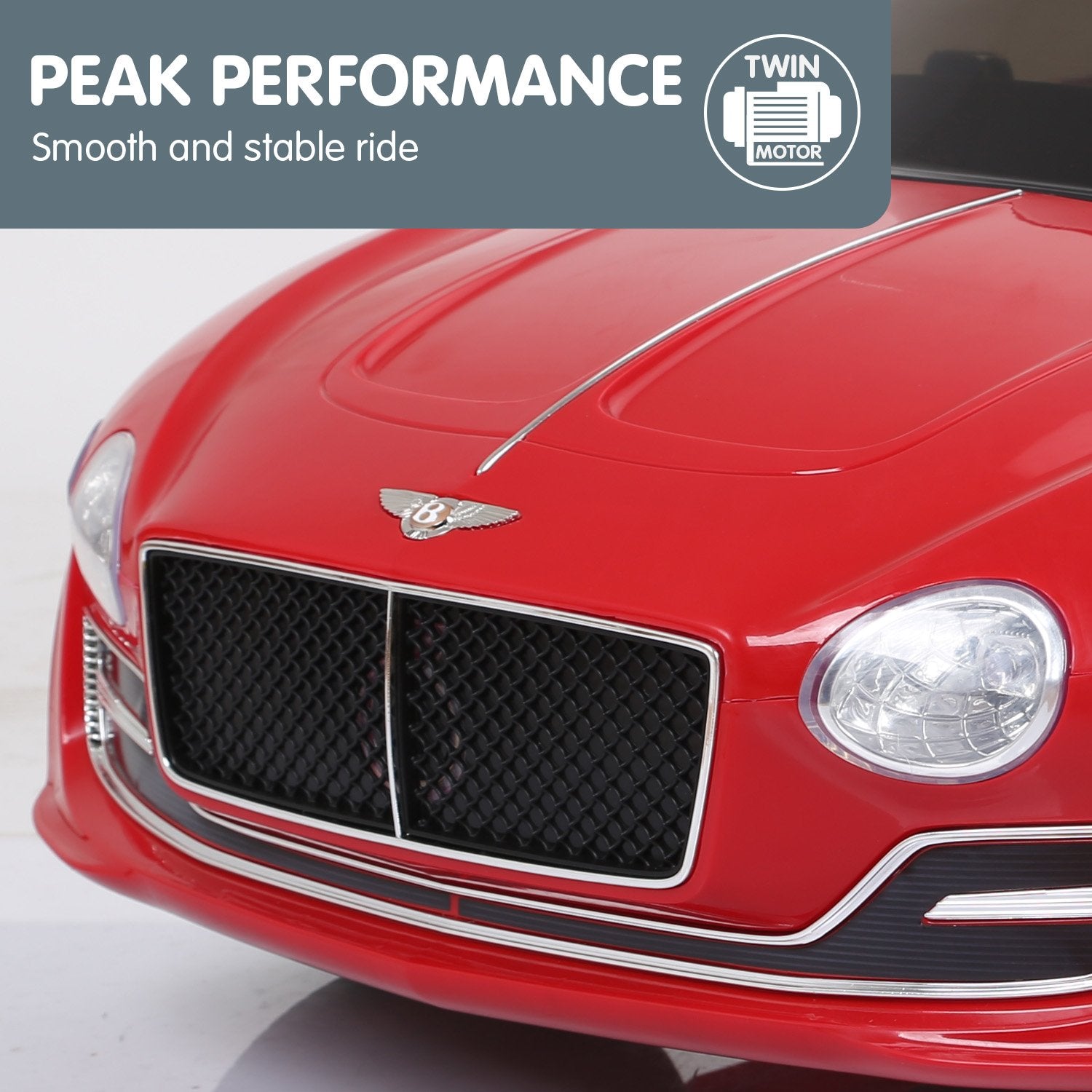 Ride On Cars: Kahuna Bentley Exp 12 Speed 6E Licensed Kids Ride On Electric Car Remote Control - Red