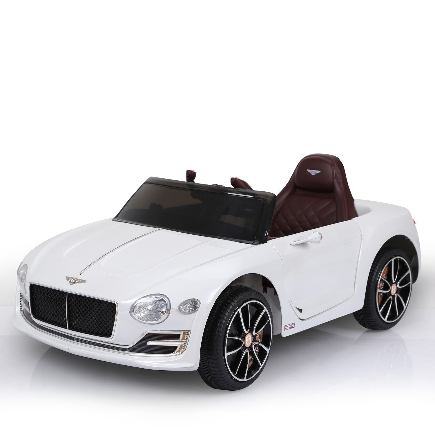 Ride On Cars: Kahuna Bentley Exp 12 Speed 6E Licensed Kids Ride On Electric Car Remote Control - White