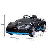 Ride On Cars: Kahuna Licensed Bugatti Divo Kids Electric Ride On Car - Black