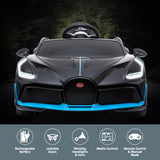 Ride On Cars: Kahuna Licensed Bugatti Divo Kids Electric Ride On Car - Black