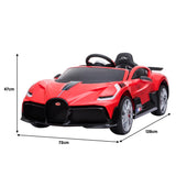 Ride On Cars: Kahuna Licensed Bugatti Divo Kids Electric Ride On Car - Red