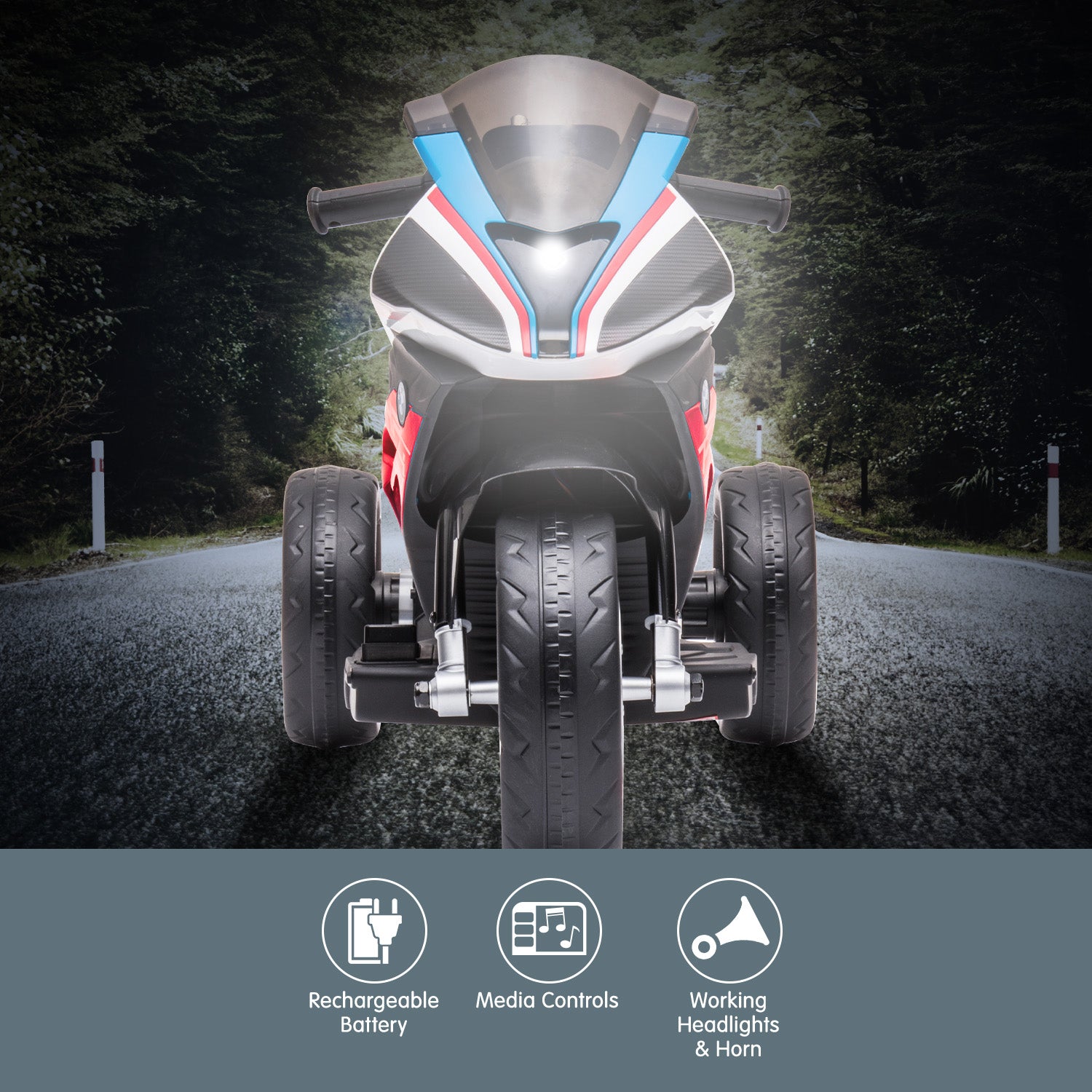Ride On Cars: Kahuna Bmw Hp4 Race Kids Ride-on Motorbike In Red