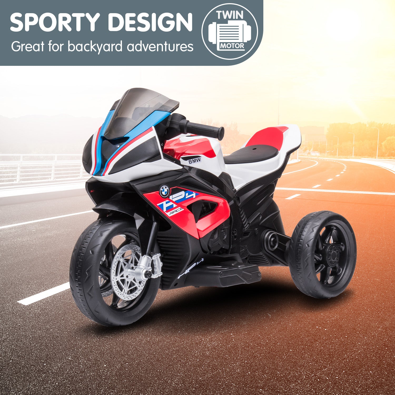 Ride On Cars: Kahuna Bmw Hp4 Race Kids Ride-on Motorbike In Red