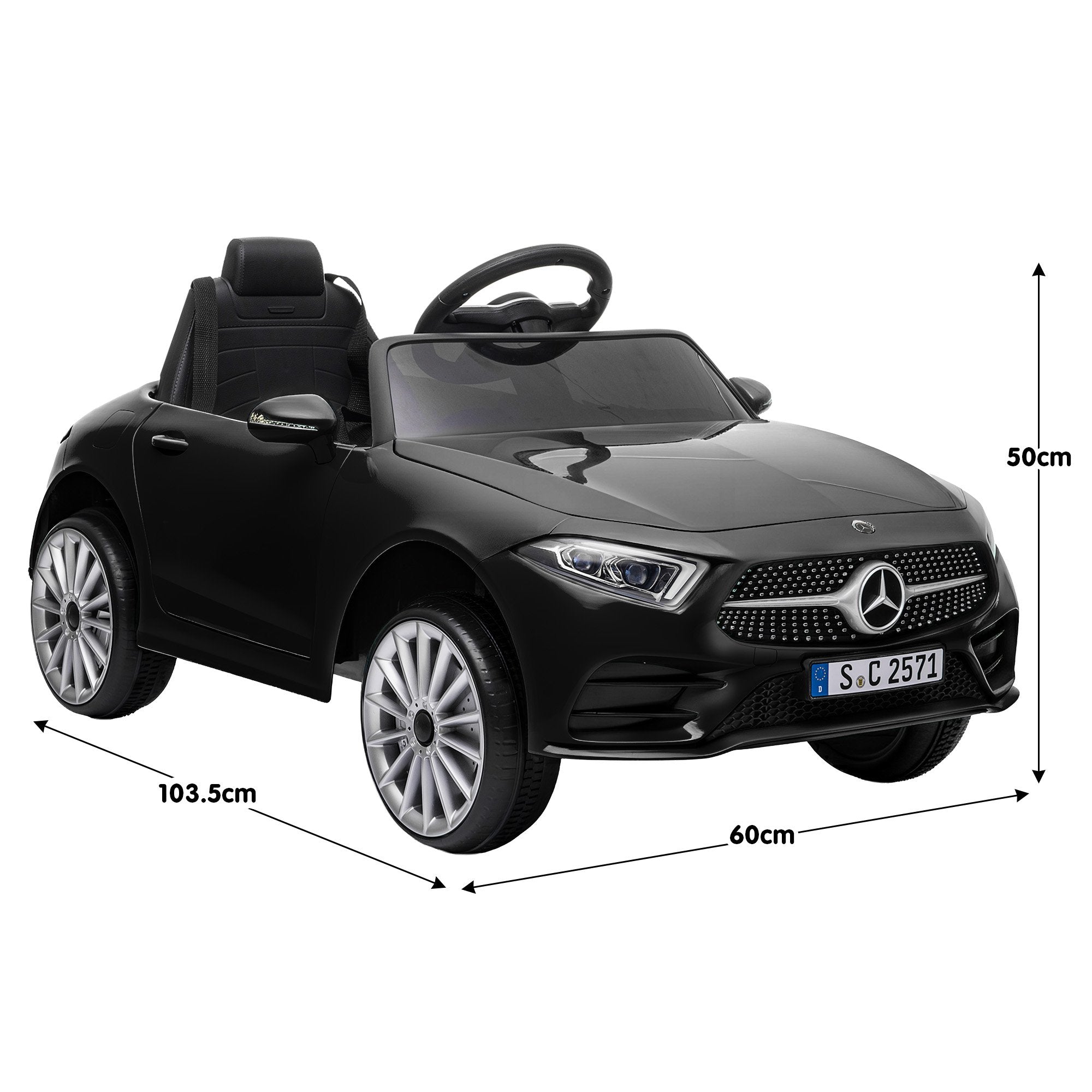Ride On Cars: Kahuna Mercedes Benz CLS 350 Kids Electric Ride On Car with Remote Control - Black