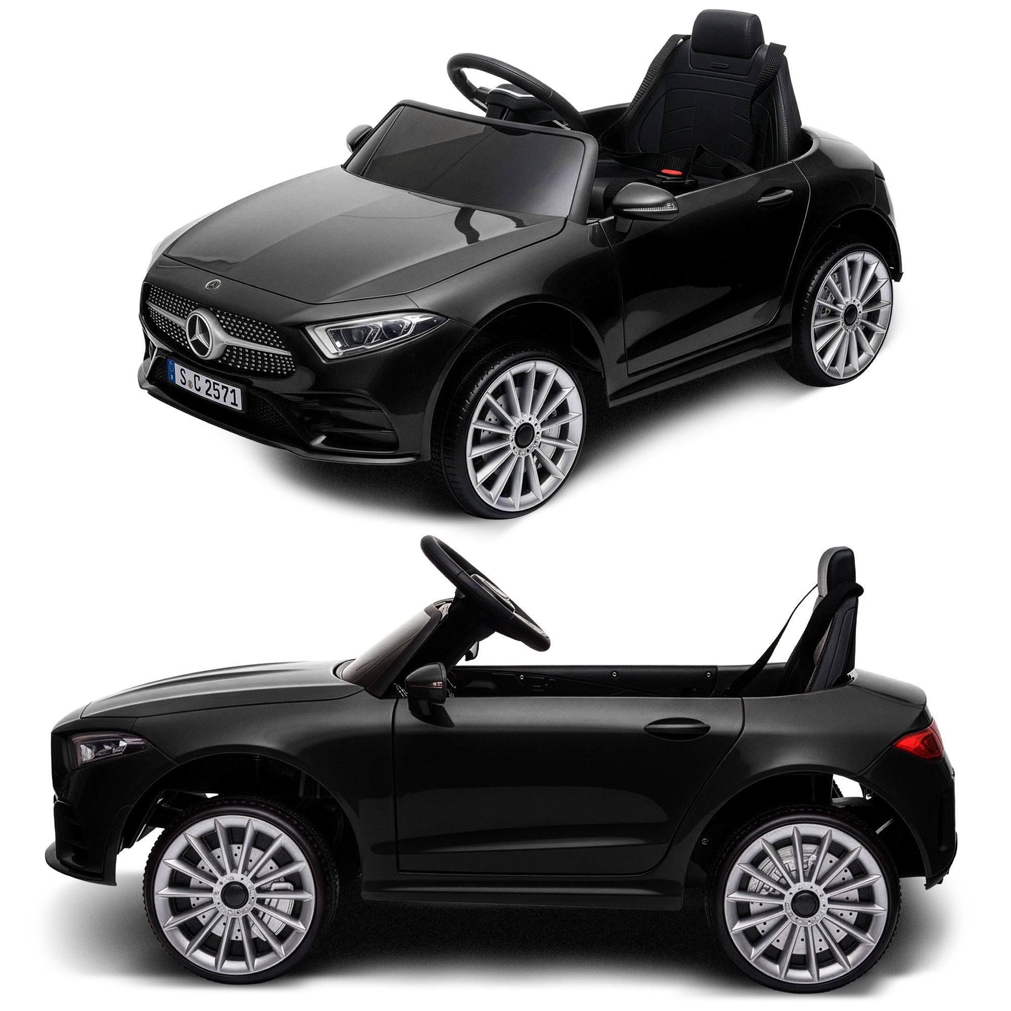 Ride On Cars: Kahuna Mercedes Benz CLS 350 Kids Electric Ride On Car with Remote Control - Black