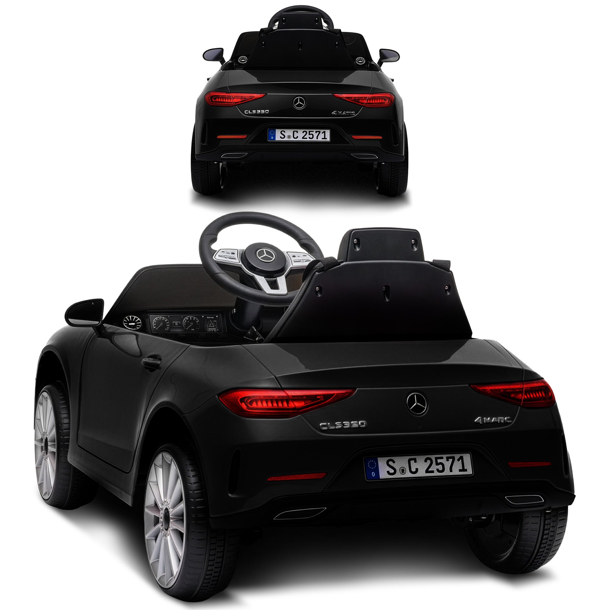 Ride On Cars: Kahuna Mercedes Benz CLS 350 Kids Electric Ride On Car with Remote Control - Black