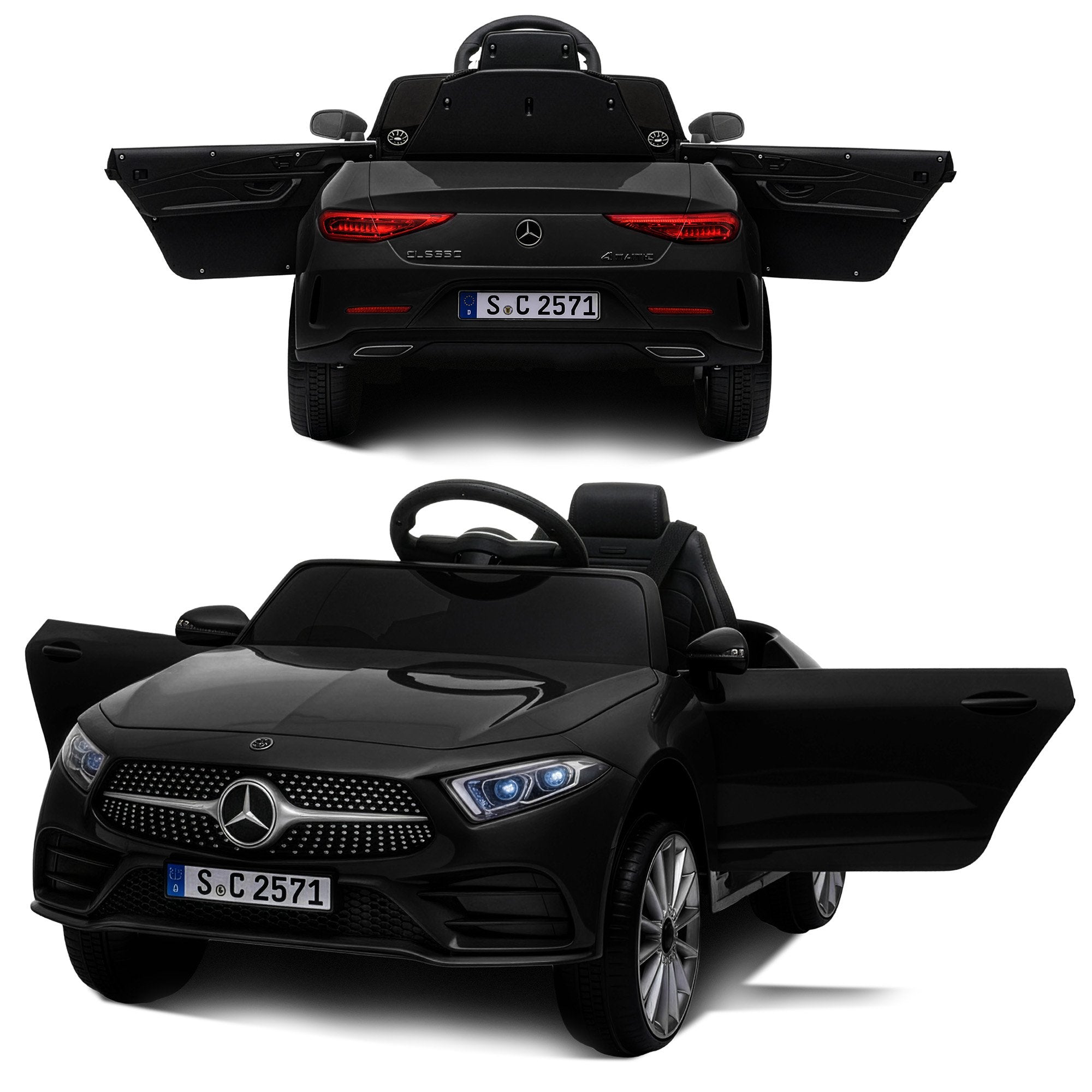 Ride On Cars: Kahuna Mercedes Benz CLS 350 Kids Electric Ride On Car with Remote Control - Black