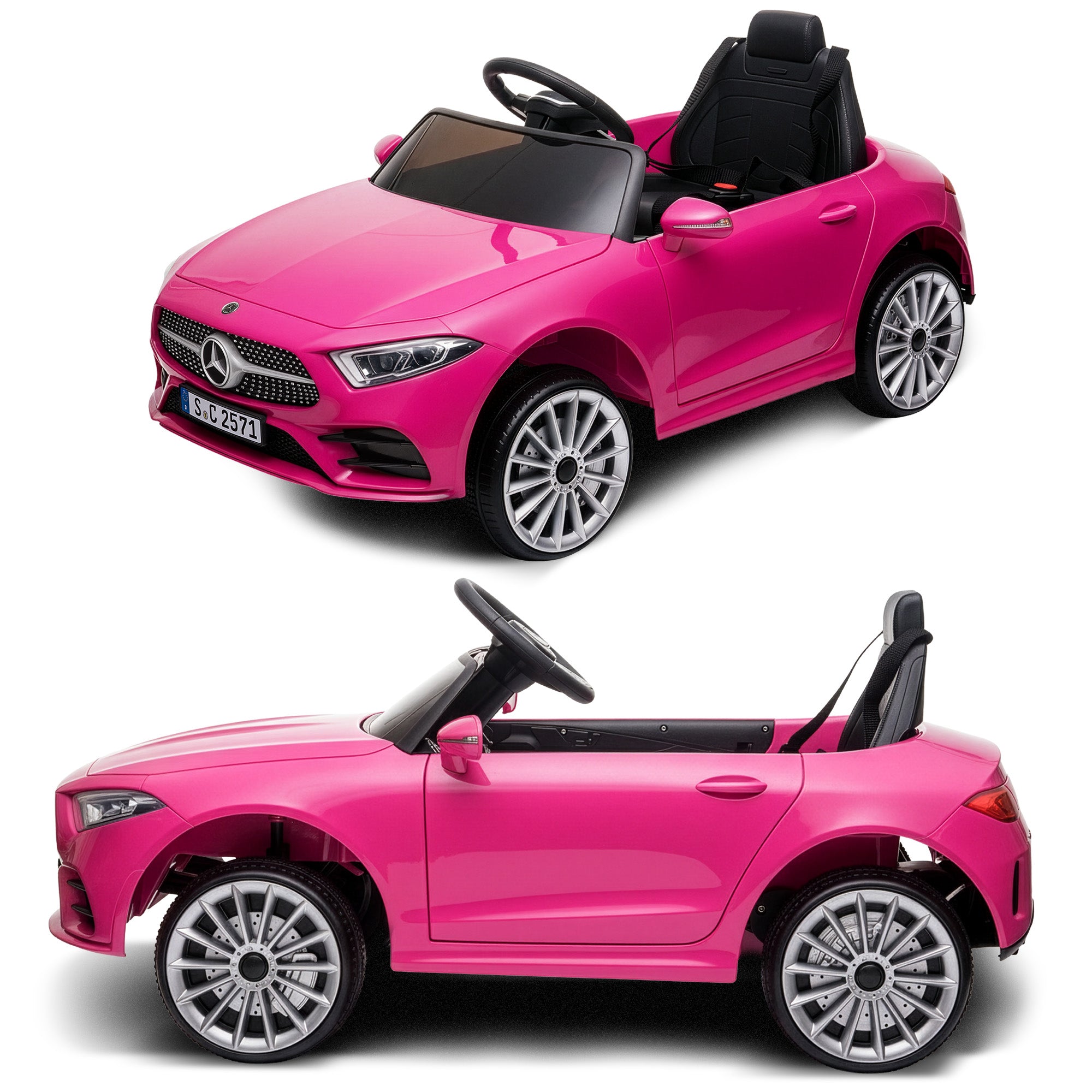 Ride On Cars: Kahuna Mercedes Benz CLS 350 Kids Electric Ride On Car with Remote Control - Pink