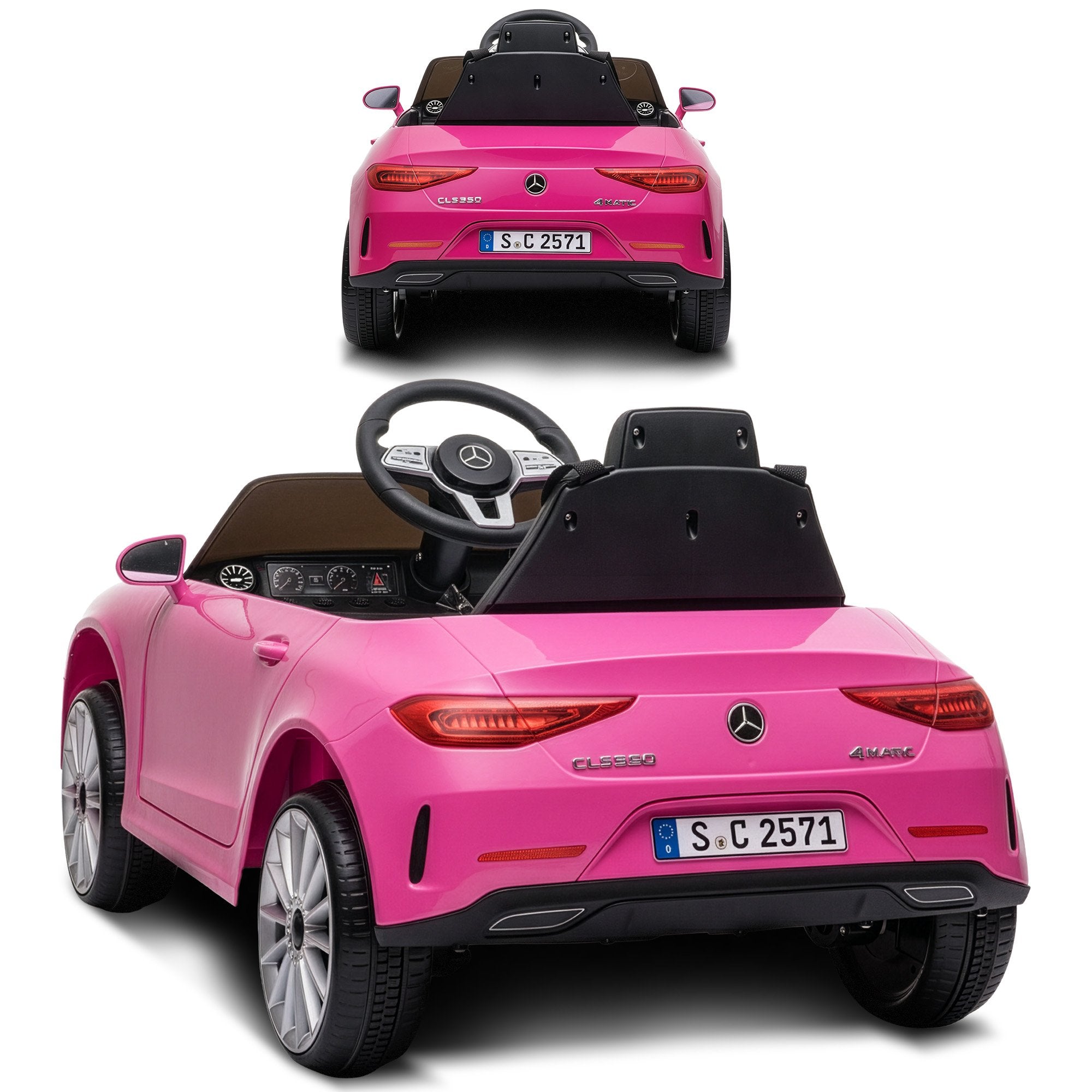 Ride On Cars: Kahuna Mercedes Benz CLS 350 Kids Electric Ride On Car with Remote Control - Pink
