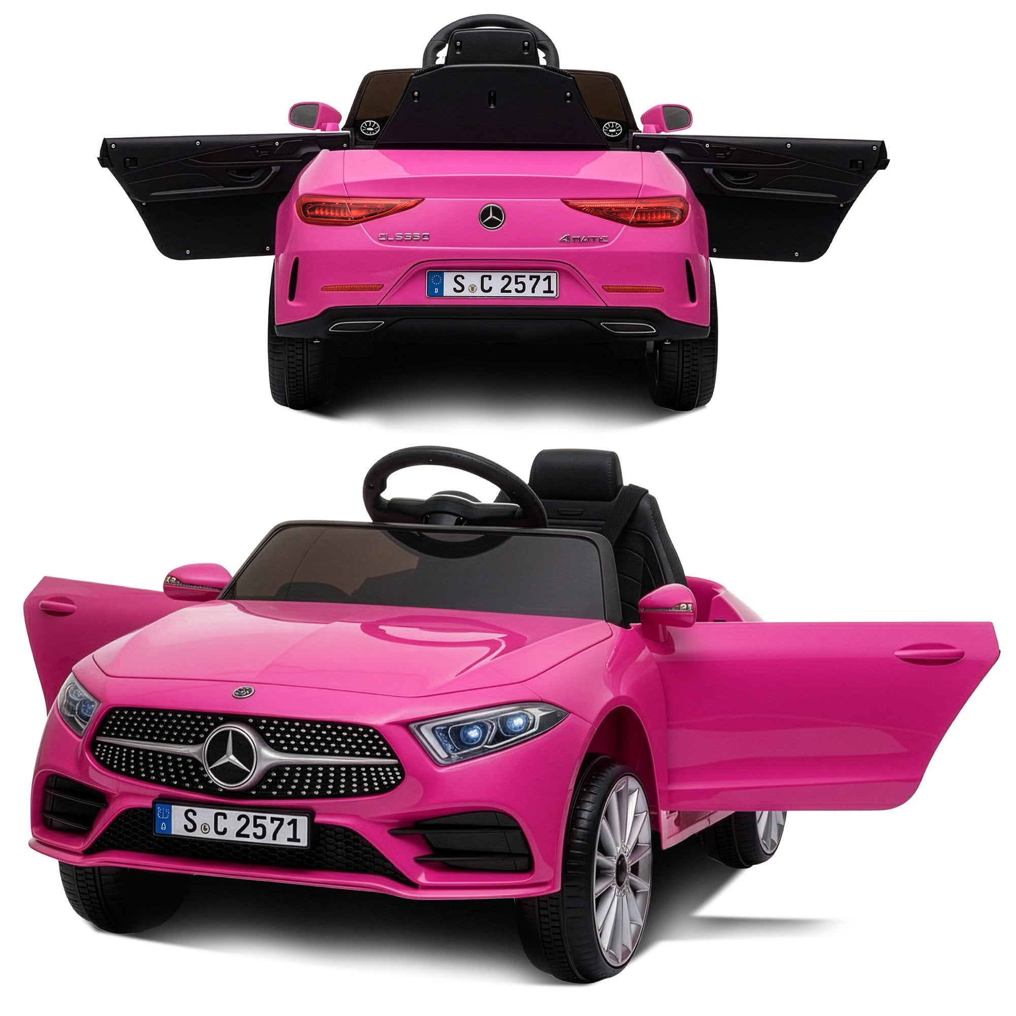 Ride On Cars: Kahuna Mercedes Benz CLS 350 Kids Electric Ride On Car with Remote Control - Pink