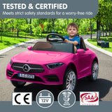 Ride On Cars: Kahuna Mercedes Benz CLS 350 Kids Electric Ride On Car with Remote Control - Pink