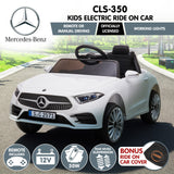 Ride On Cars: Kahuna Mercedes Benz CLS 350 Kids Electric Ride On Car with Remote Control - White