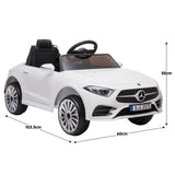Ride On Cars: Kahuna Mercedes Benz CLS 350 Kids Electric Ride On Car with Remote Control - White