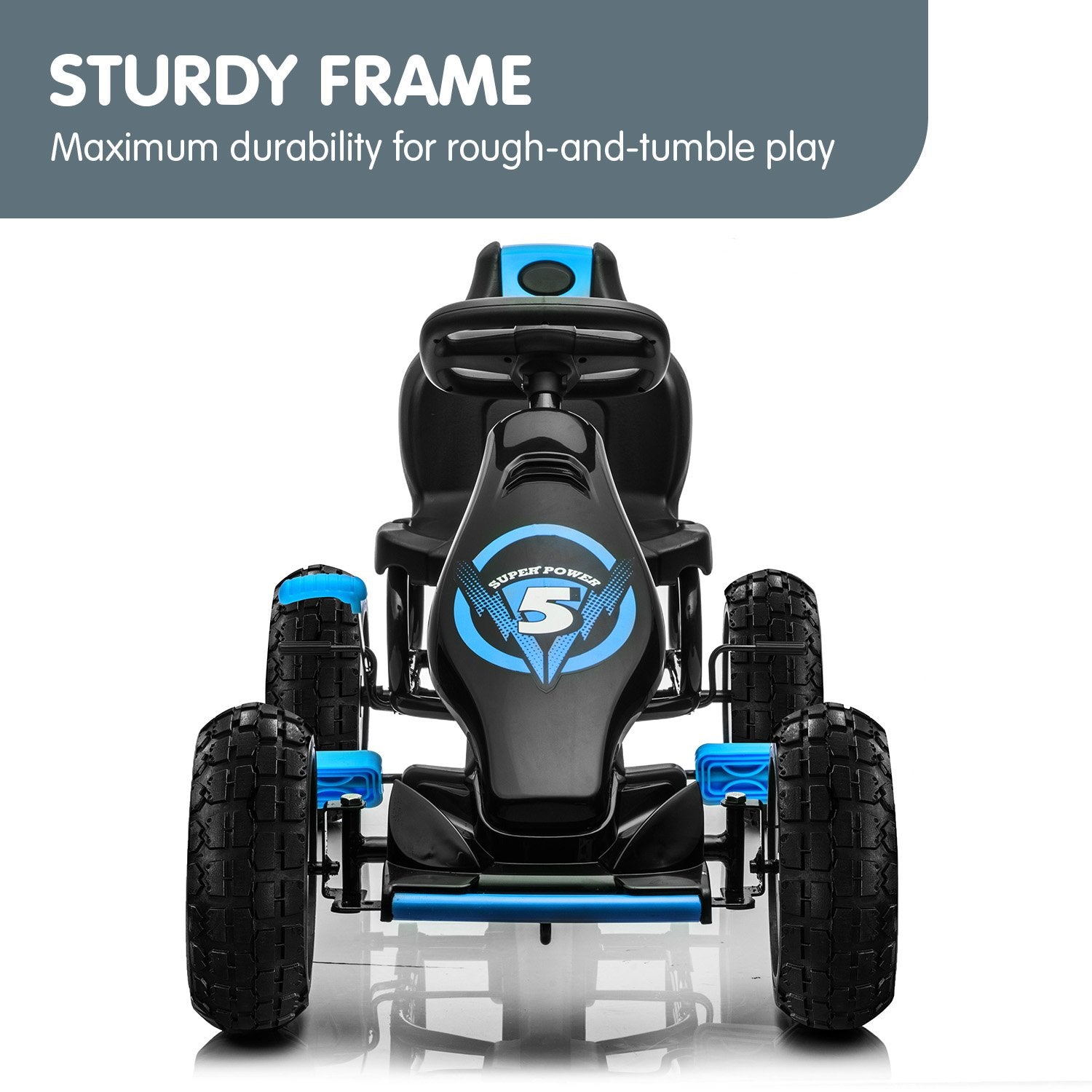 Go-karts: Kahuna G18 Kids Ride On Pedal Go Kart - Blue