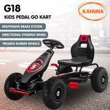 Go-karts: Kahuna G18 Kids Ride On Pedal Powered Go Kart Racing Style - Red