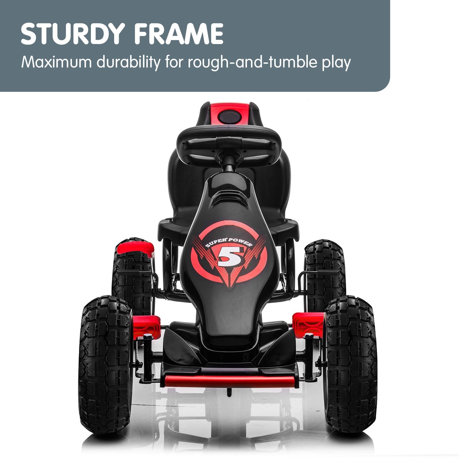 Go-karts: Kahuna G18 Kids Ride On Pedal Powered Go Kart Racing Style - Red