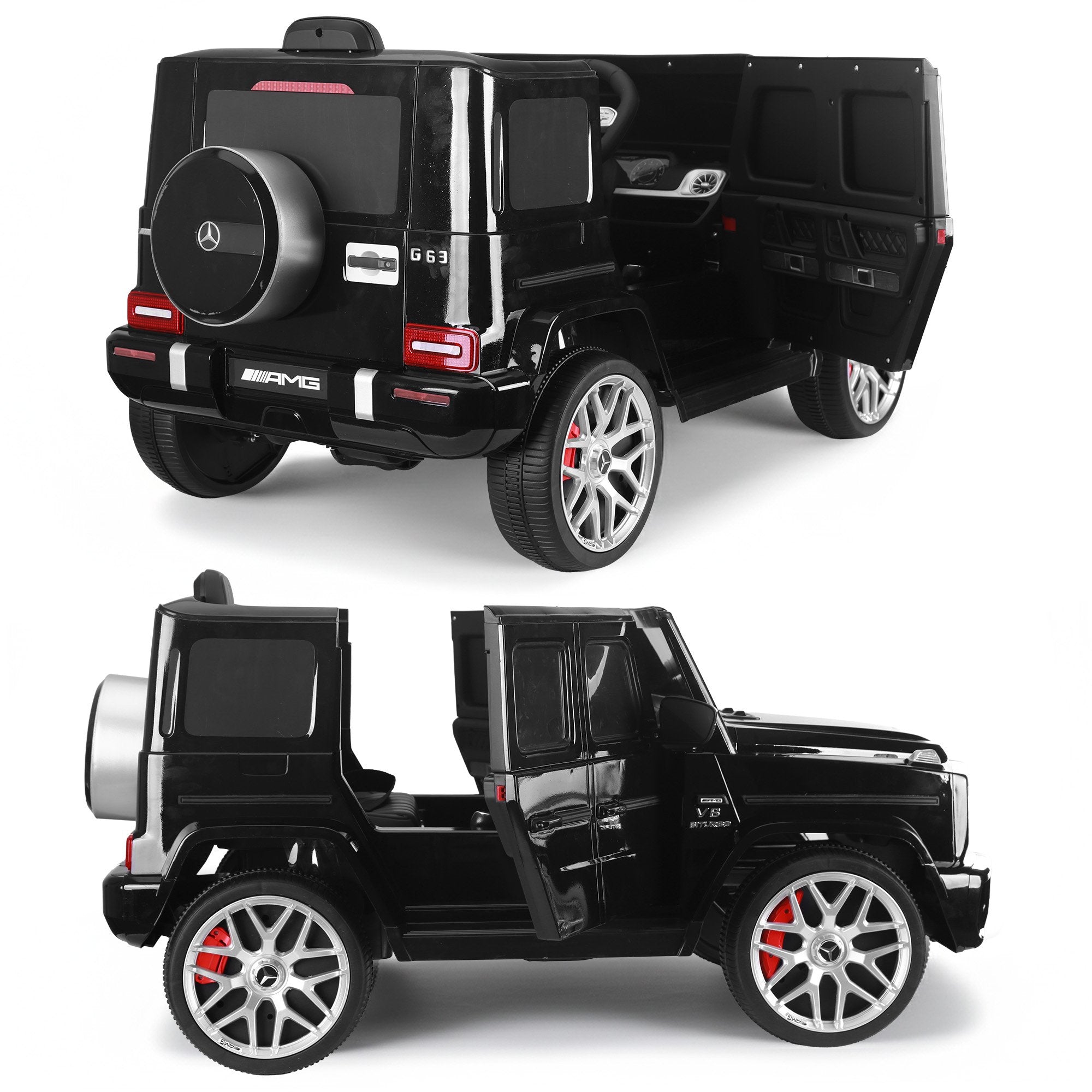 Ride On Cars: Kahuna Mercedes Benz AMG Licensed G63 Kids Electric Ride On Car Remote Control Dual 25W Motors Music Player LED Lights
