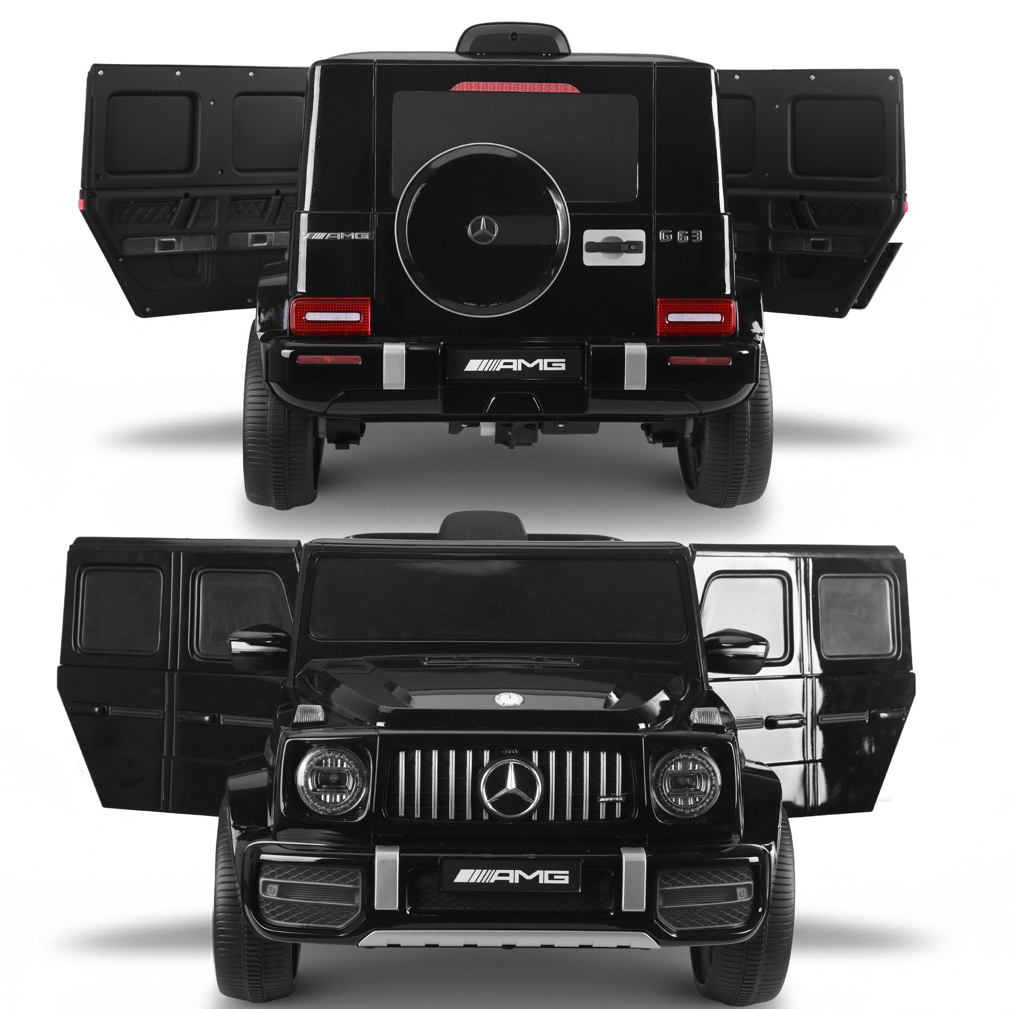 Ride On Cars: Kahuna Mercedes Benz AMG Licensed G63 Kids Electric Ride On Car Remote Control Dual 25W Motors Music Player LED Lights