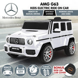 Kahuna Mercedes Benz AMG G63 Kids Electric Ride On Car w/ Remote Control - White