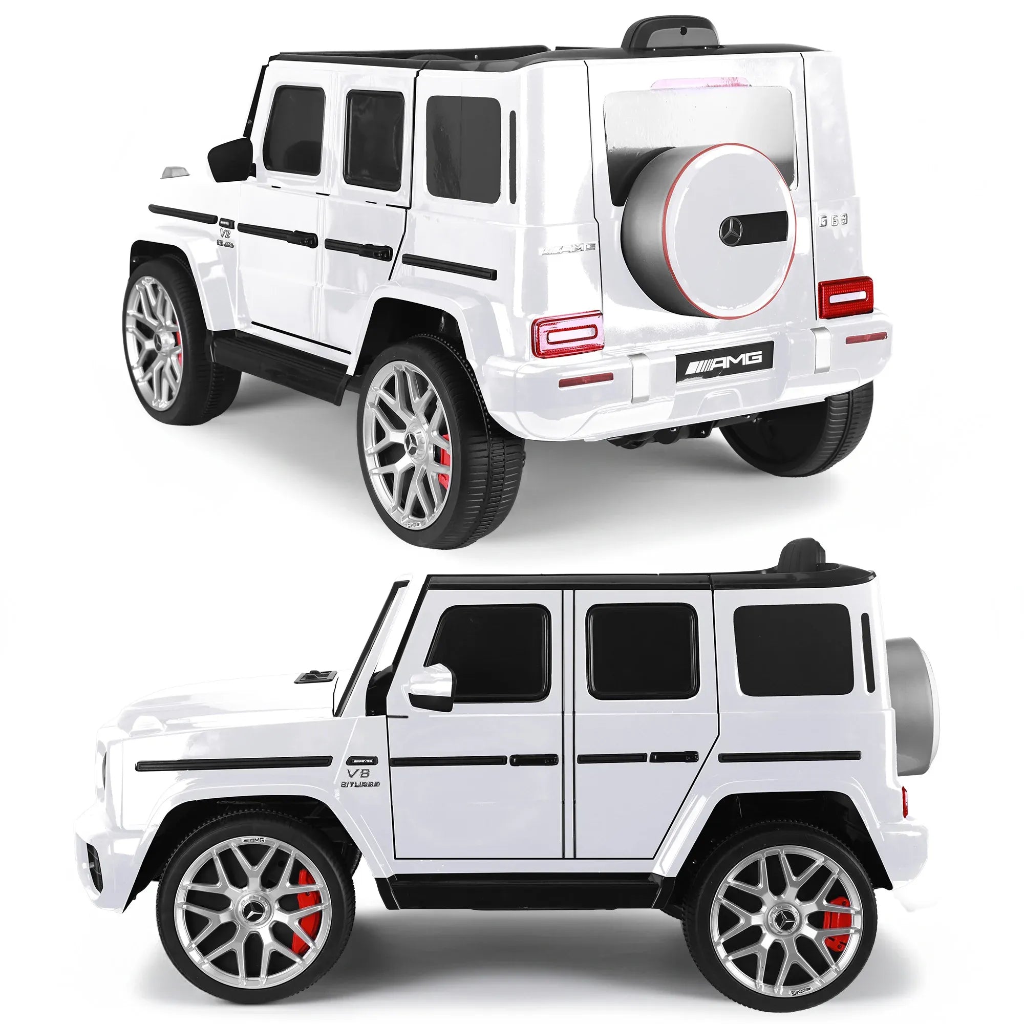 Kahuna Mercedes Benz AMG G63 Kids Electric Ride On Car w/ Remote Control - White