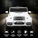 Kahuna Mercedes Benz AMG G63 Kids Electric Ride On Car w/ Remote Control - White