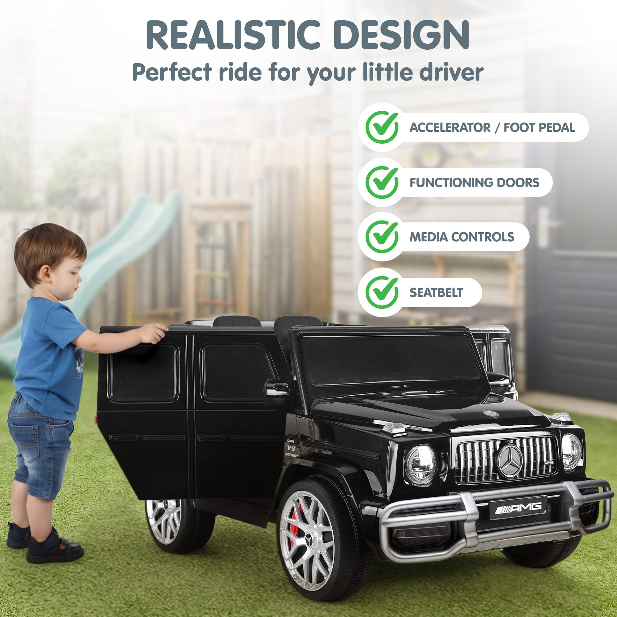 Ride On Cars: Kahuna Mercedes Benz AMG G63 Kids Electric Two Seater Ride On Car with Remote Control
