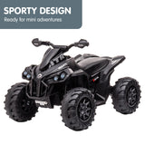 Ride On Cars: Kahuna GTS99 Kids Electric Ride On Quad Bike Toy ATV 50W - Black