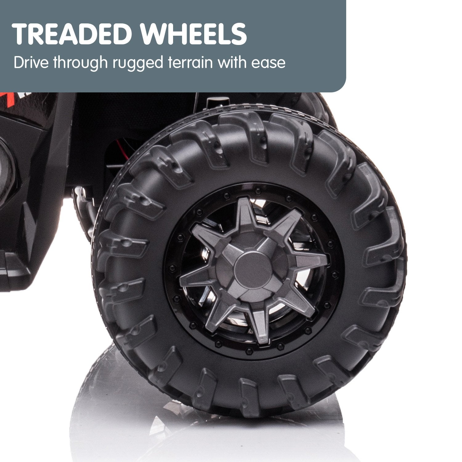 Ride On Cars: Kahuna GTS99 Kids Electric Ride On Quad Bike Toy ATV 50W - Black