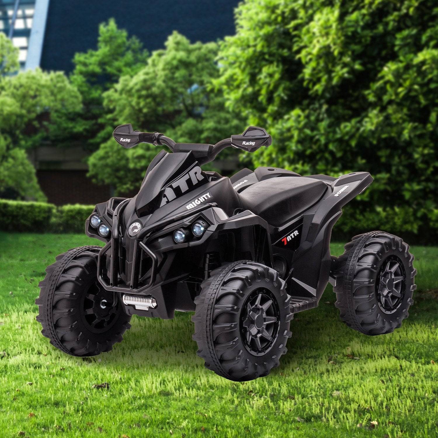 Ride On Cars: Kahuna GTS99 Kids Electric Ride On Quad Bike Toy ATV 50W - Black