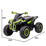 Ride On Cars: Kahuna GTS99 Kids Electric Ride On Quad Bike Toy ATV 50W - Green