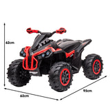 Ride On Cars: Kahuna GTS99 Kids Electric Ride On Quad Bike Toy ATV 50W - Red