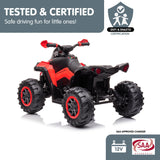 Ride On Cars: Kahuna GTS99 Kids Electric Ride On Quad Bike Toy ATV 50W - Red
