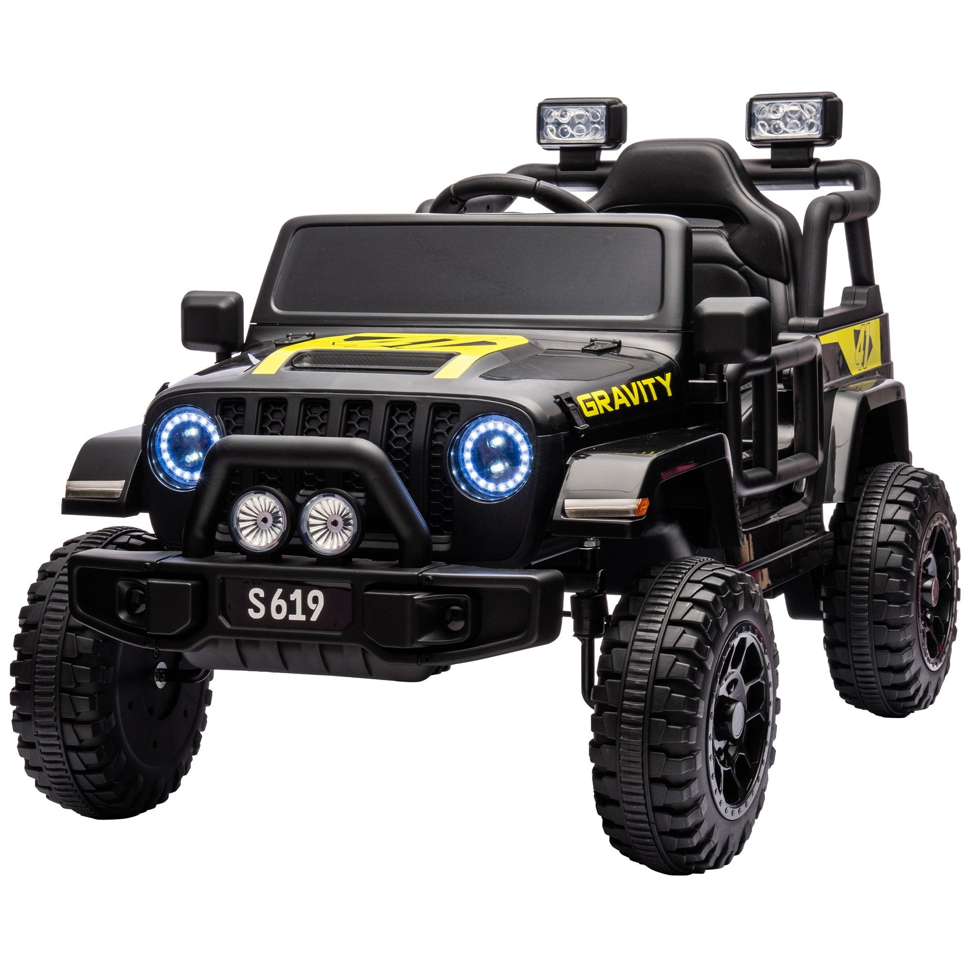 Ride On Cars: Kahuna S619 Gravity Kids Electric Ride On Car - Black