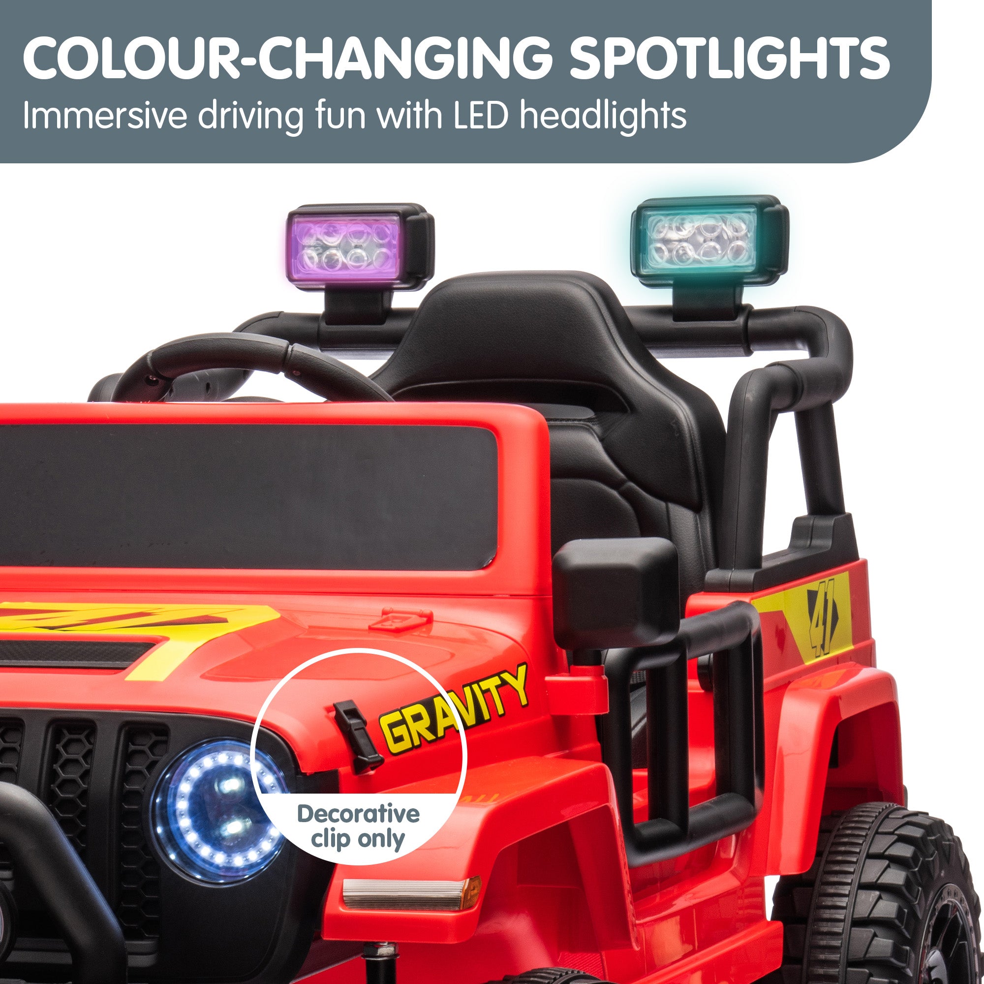 Ride On Cars: Kahuna S619 Gravity Kids Electric Ride On Car - Red