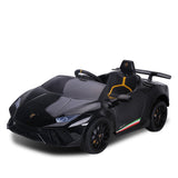 Ride On Cars: Kahuna Lamborghini Performante Kids Electric Ride On Car Remote Control - Black
